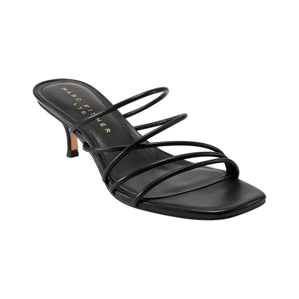 Marc Fisher Ltd Banna Leather Sandal, Black